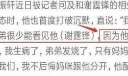 谢振轩爆料谢霆锋视频了